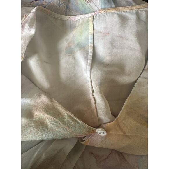 *Read* Johnny Was Calme Tie Dye Kaftan Maxi Dress Swimsuit Coverup Size L/XL - Picture 11 of 14